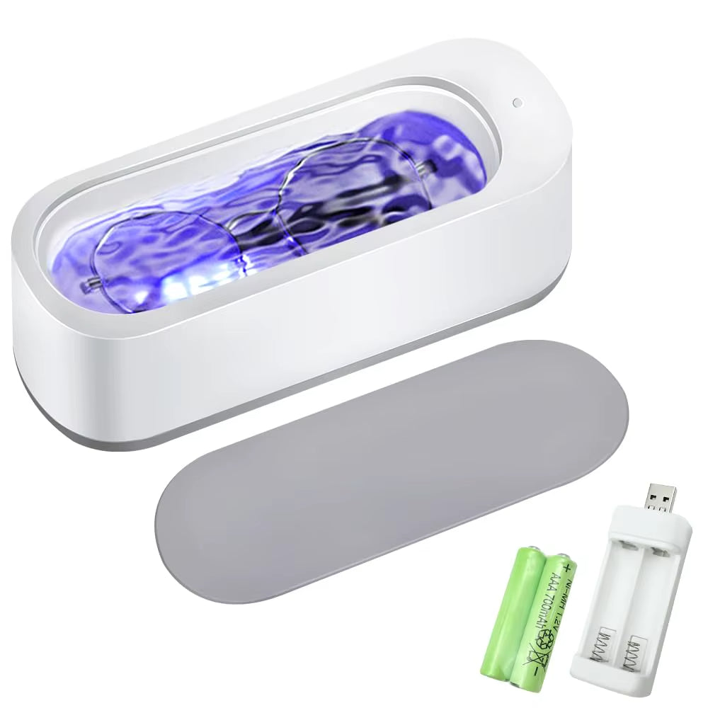 🎉ultrasonic cleaner🙌Say goodbye to hand washing, clean 360 ° without dead corners.