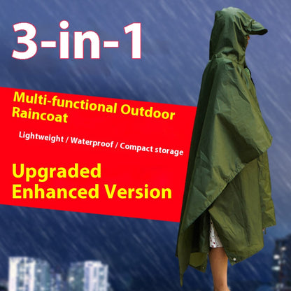 🙌Three in one raincoat backpack 🎉Lightweight and waterproof