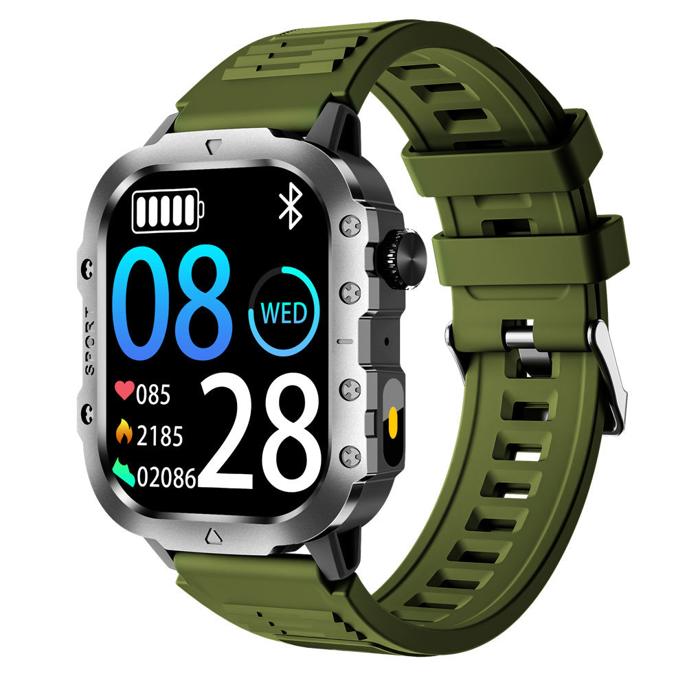 ⌚ New H12 Smart Watch – Wireless Charging, Outdoor Flashlight, Heart Rate Monitor! ✨