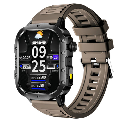 ⌚ New H12 Smart Watch – Wireless Charging, Outdoor Flashlight, Heart Rate Monitor! ✨
