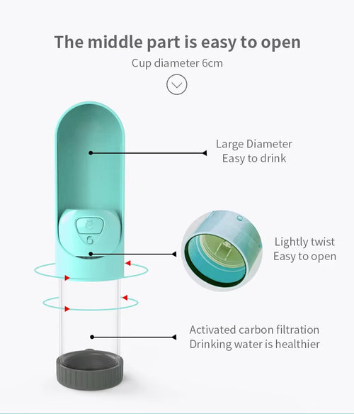 Portable pet water cup👍Outdoor pet drinking water cup