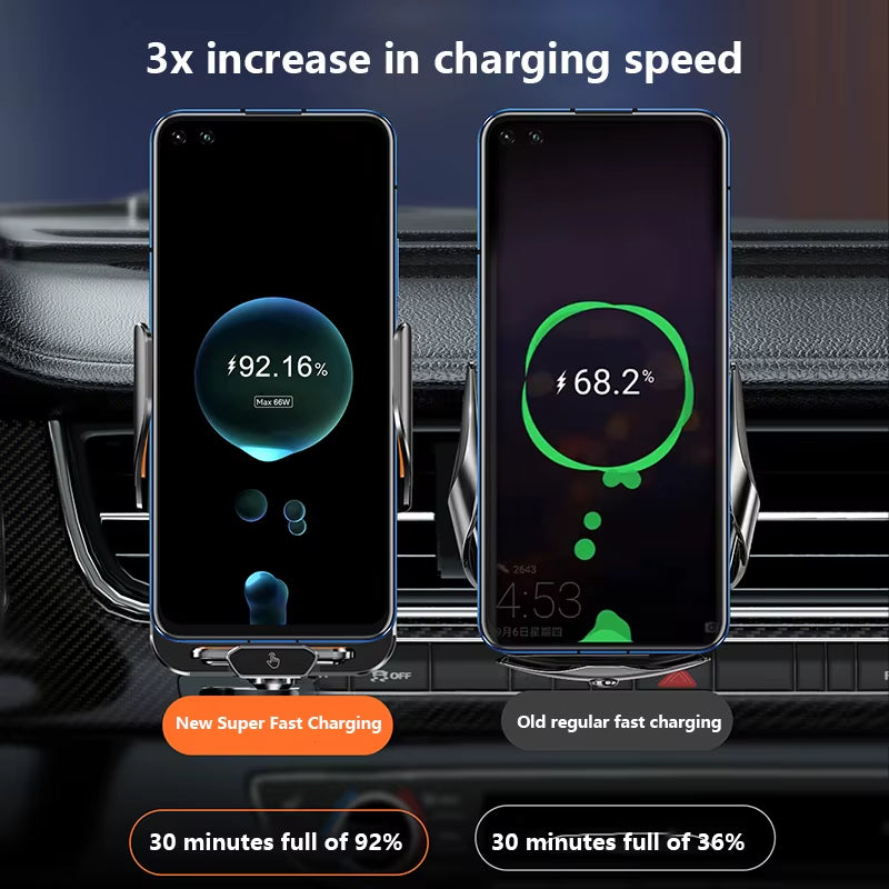 Car mobile phone holder🎉Magnetic fast charging wireless charger😎