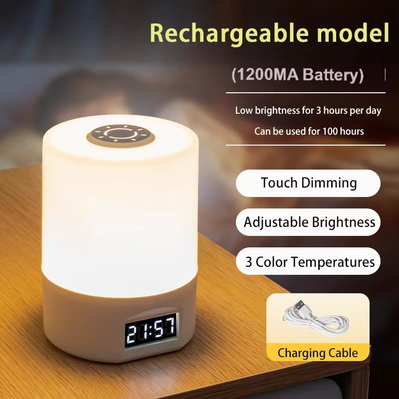 😎Bedroom Sleep Light Eye Protection Desk Lamp bedside lamp ambient lighting👍（Buy one get one free）