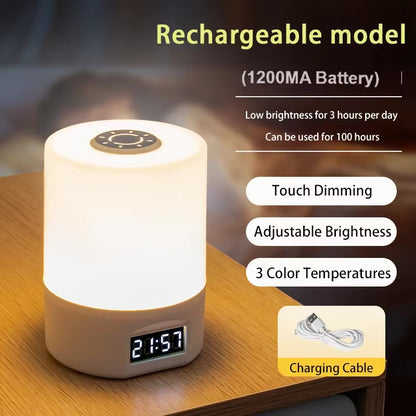 😎Bedroom Sleep Light Eye Protection Desk Lamp bedside lamp ambient lighting👍（Buy one get one free）