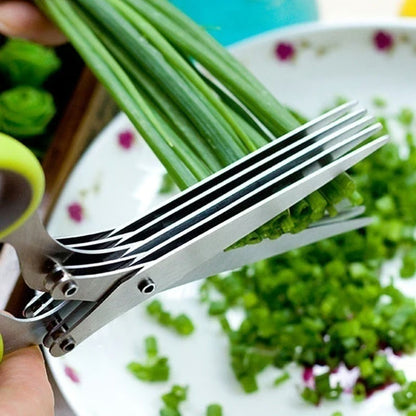 🎁5 Blade Kitchen Salad Scissors（Buy one, get two free）