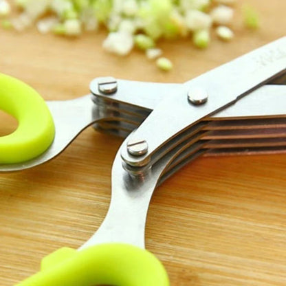 🎁5 Blade Kitchen Salad Scissors（Buy one, get two free）