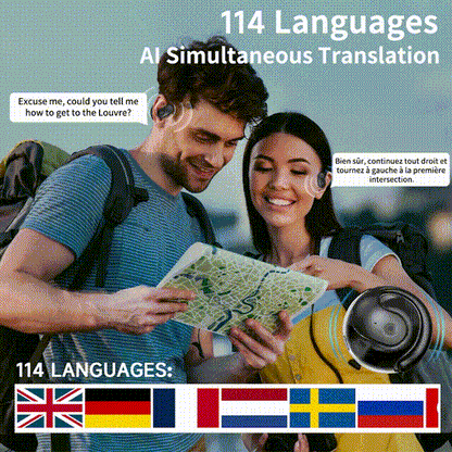 🔥🔥AI Translation Wireless Smart Bluetooth Earphones【Special Offer, Fast Shipping!】Compatible with iOS and Android systems